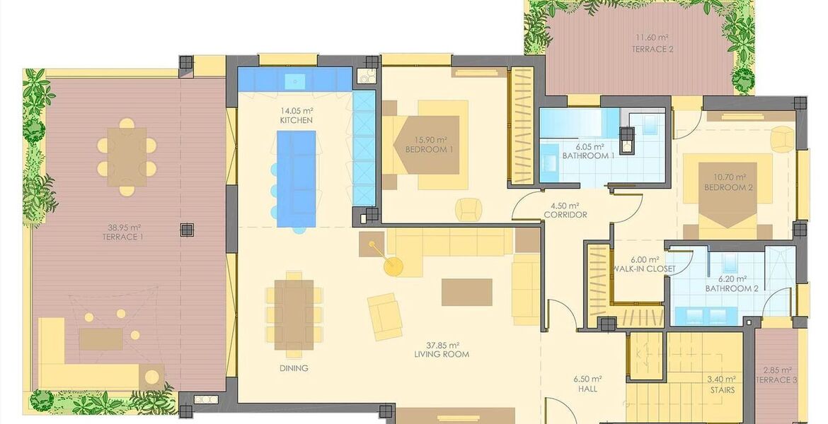 Apartamento dúplex en alquiler en Milla de Oro