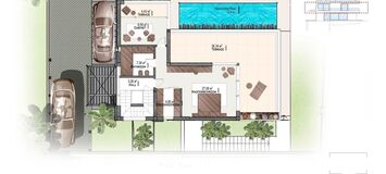 Villa moderna de 4 dormitorios en Río Verde con piscina