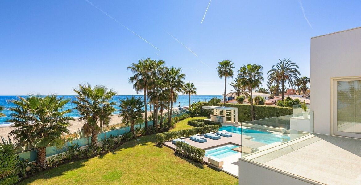 Villa en primera línea de playa en alquiler en la Milla de O